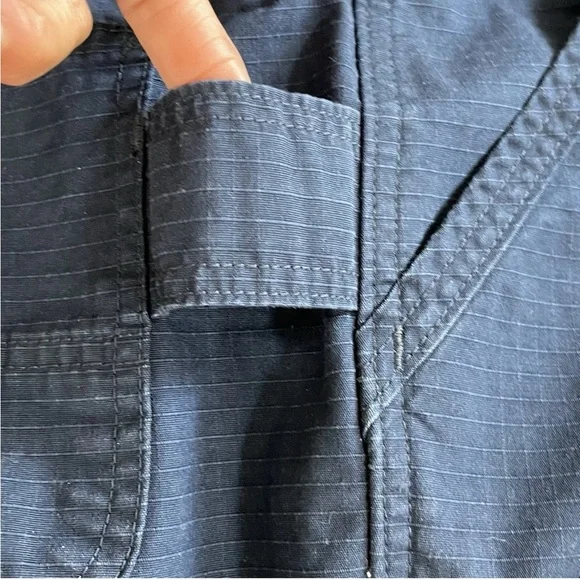 Carhartt BS213-W Force Original Fit Work Shorts Women 10 32x5 Navy Blue Rip Stop - Picture 8 of 9